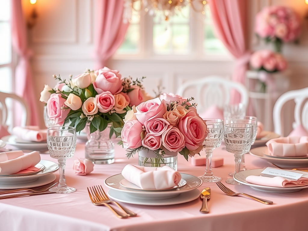 Bridal Shower Table setting